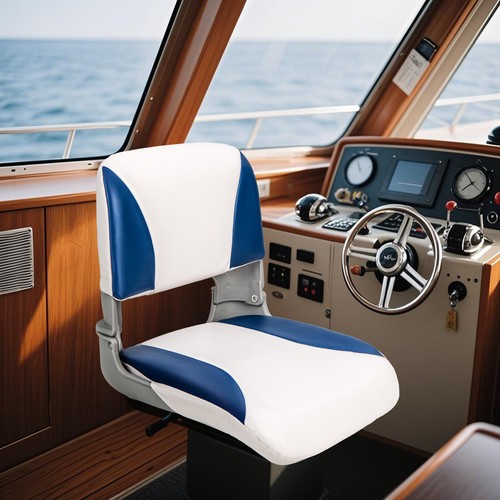 Blue fishing boat seat - blue,