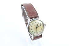 Vintage Glycine Bienne-Geneve Field Style Watch Circa 1940's Hand Wind WORKING