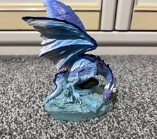 Tudor Mint Land of the Dragons Small Ice Dragon Figurine K026 Blue