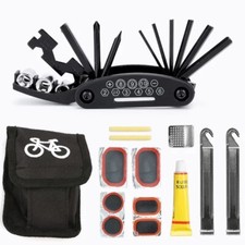 16in1 Bicycle Repair Tool Kit Multifunction Mountain Bike Puncture Fix PatchTool