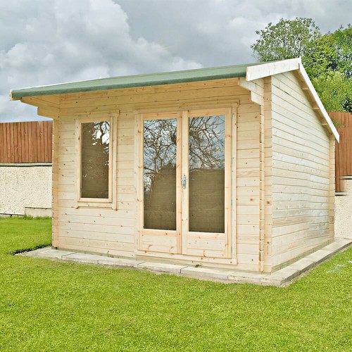Garden log cabin office - log, room