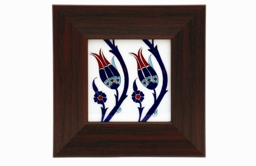 Vintage turkish wood framed - wood,