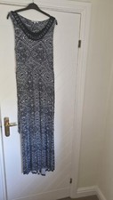   Maxi Dress Black White Size