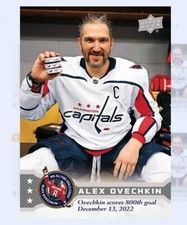 2025 Upper Deck Gr8 Moments Alex Ovechkin GR-7 Scores 800th goal (epack)