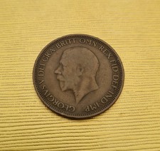 1933 George V Half-Penny Coin