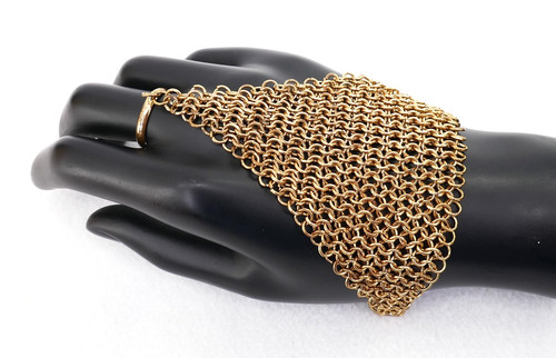 Vintage brass chainmail - vintage,