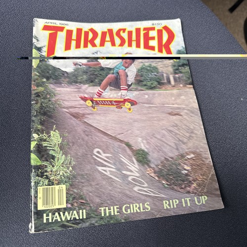 Vtg 1980s thrasher skateboard - vtg,