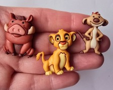 Craft Buttons THE LION KING Disney Simba Timon Pumbaa Safari Sewing Dress It Up