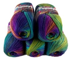 Rainbow wool pack 5 x 100g
