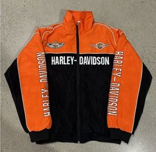 EMBROIDERED F1 RACING JACKET NEW ADULT HARLEY DAVIDSON JACKET COTTON PADDED