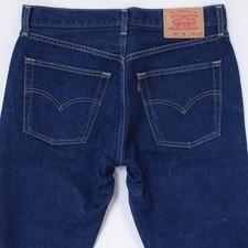 Mens Levi's 521 Straight Blue Jeans W33 L32