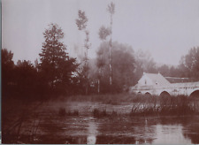 France, Loir-et-Cher, Lavardin, ruins and bridge vintage print, print d'epoq