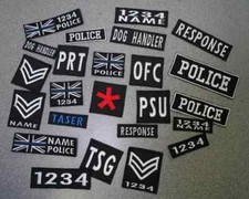 Custom police style embroidered patches, ID, Thin Line, Skill Patch