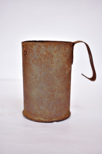 Antique iron grain measure - antique,