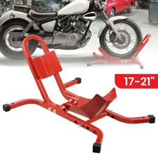 MOTORCYCLE MOTORBIKE FRONT WHEEL CHOCK STORAGE VAN TRANSPORT PADDOCK STAND CLAMP