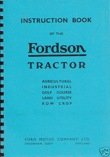 Fordson model tractor - "model, n"
