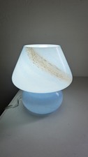 Glass Table Lamp Moulded Art