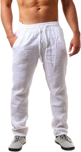 Mens linen trousers - linen,