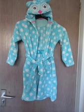hooded dressing gown age 5-6 years girls