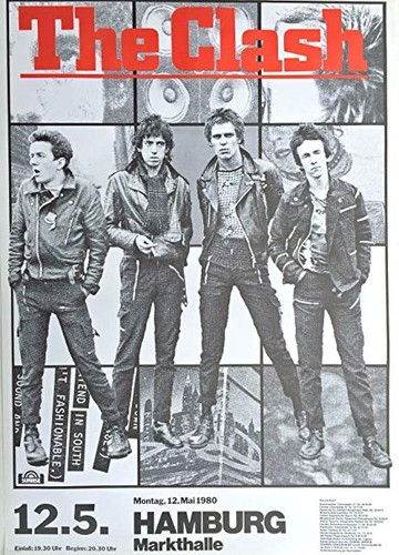 The clash concert poster - the,
