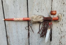 PEACE PIPE NATIVE INDIAN STYLE