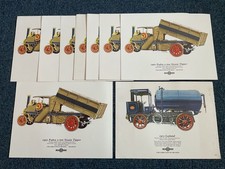 MECAFLUID OLD GARAGE CLEARANCE FODEN STEAM TIPPER LEYLAND 1913 ADVERTISING X 9