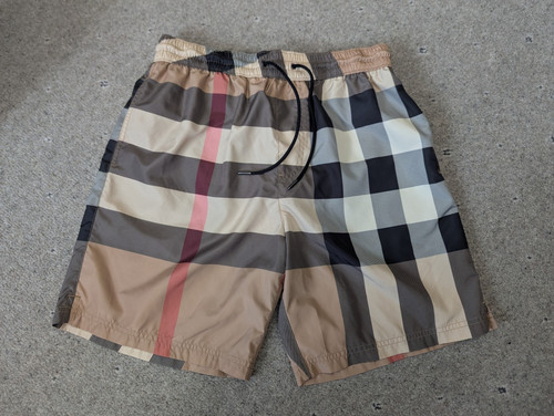 Burberry check swim shorts - burberry,