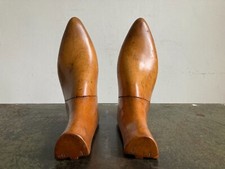 Vintage Pair Wooden Shoe Trees (Front Pieces) Size 6 4 Farmhouse Barn Salvage