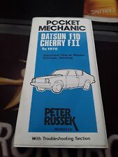 VINTAGE Datsun F10 CHERRY FII CLASSIC CAR MANUAL POCKET MECHANIC WIRING DIAGRAMS