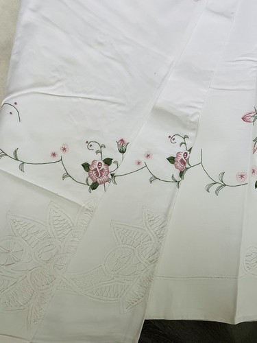 White pink double cotton - white,