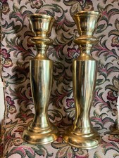 A pair of large Modern Brass
