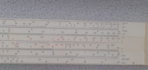 British thornton slide rule - slide,