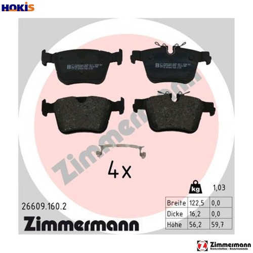 Brake pad set disc - set,