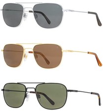 American Optical Checkmate Polarized Men's Aviator Sunglasses - Made In USA