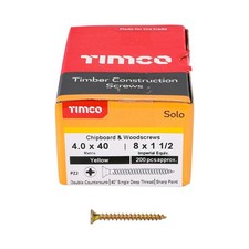 Timco SOLO 4.0 X 40MM YELLOW