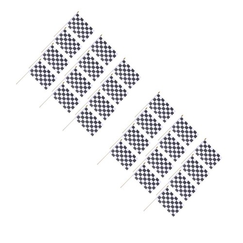 24pcs hand held checkered - 24pcs,