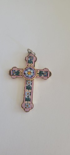 Italian silver tone - silver-tone, crucifix