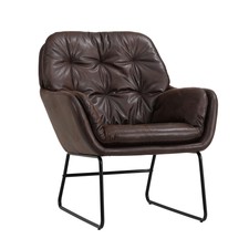 Upholstered Tufted Back Chair