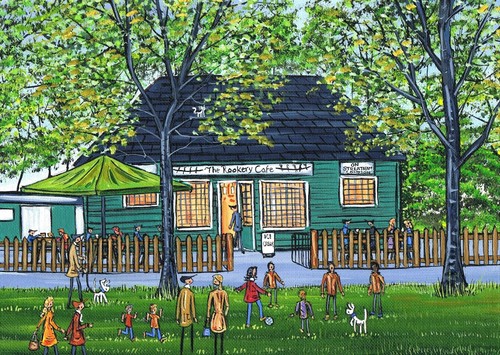 Print the rookery cafe - print,