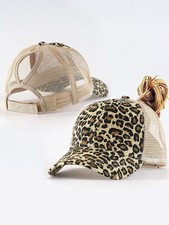 Leopard print high - print, ponytail