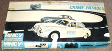 Minic Motorway CRIME PATROL M1519 Triang Slot Cars & Track 1960s VINTAGE RARE
