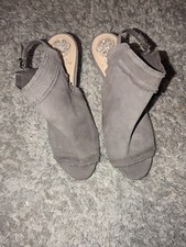 Vince Camuto High Heel Sandal Boot Prenda Suede Leather Greatly Open Toe Uk7