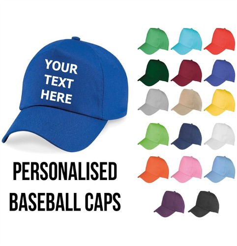 Personalised baseball cap - personalised,