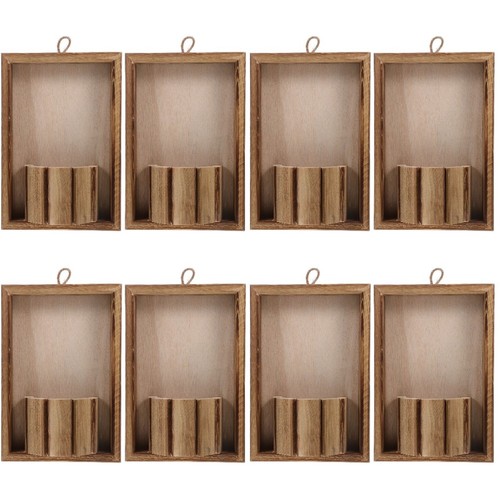 Wooden hanging flower basket - hanging,