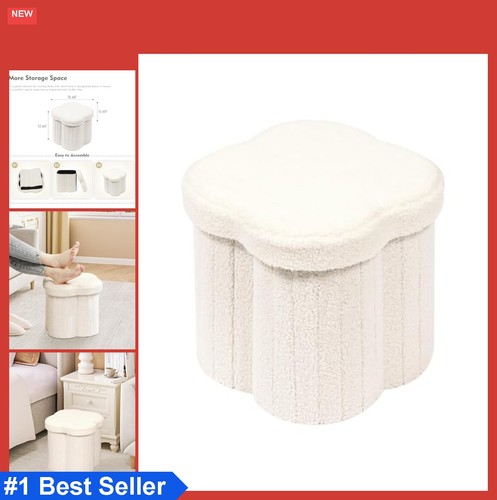 Flower shaped storage ottoman - flower,