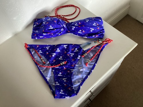 Bikini royal blue with - ,