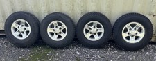 4x Defender Boost Alloys Continental Cross Contact 235/85 R16 Tyres Used