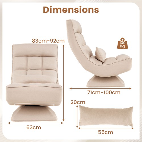 Floor chair adjustable - chair, 4