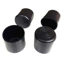 Black Rubber Chair Table Feet Pipe Tube End Caps 12 16 19 20 25 28 32 35 45-50mm
