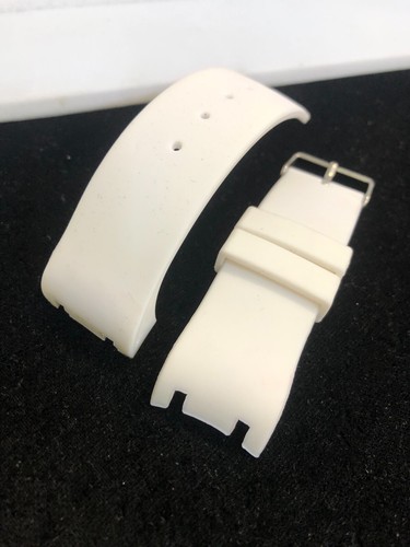 24mm white rubber band fits - white, band,fits